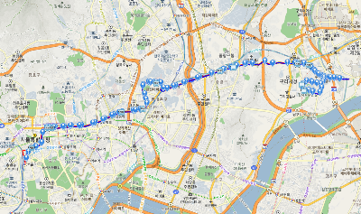 201번버스 노선도