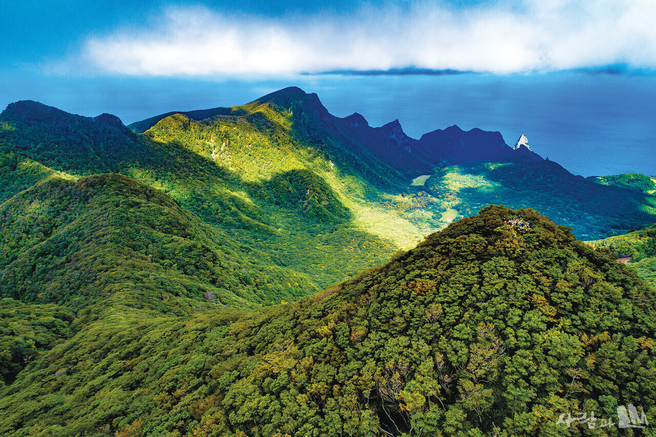 성인봉 등산지도