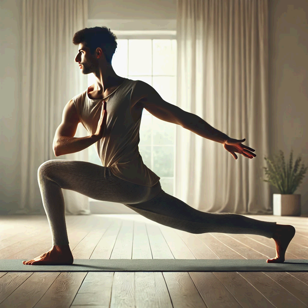 요가 전사 자세