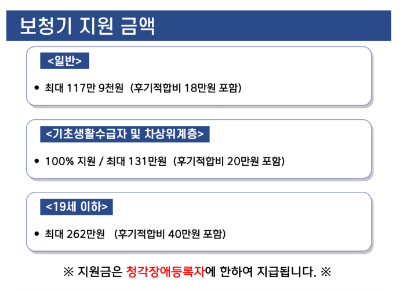 보청기정부지원