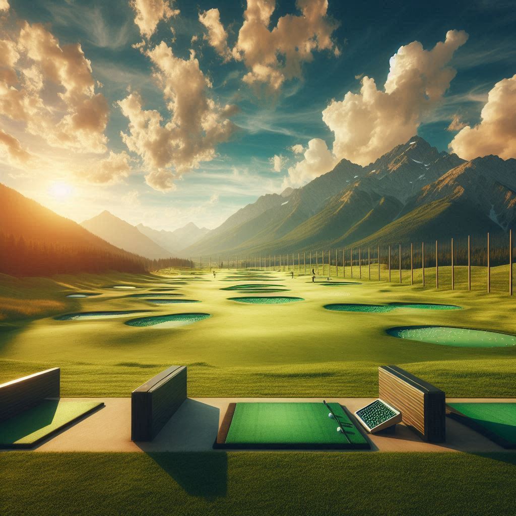 실외골프연습장 배경