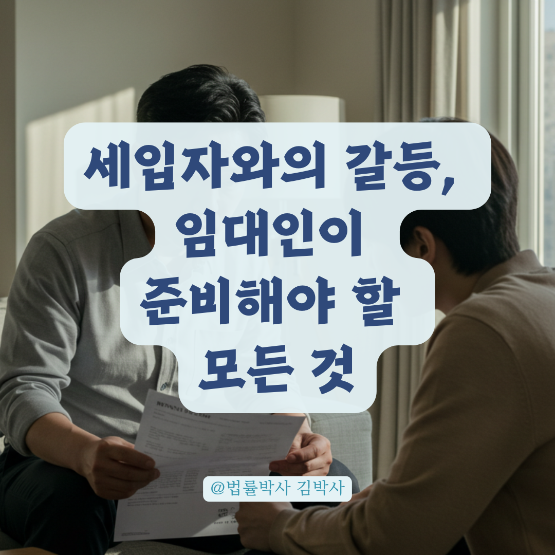 세입자와 갈등 생겼을 때, 임대인이 꼭 알아야 할 대응법