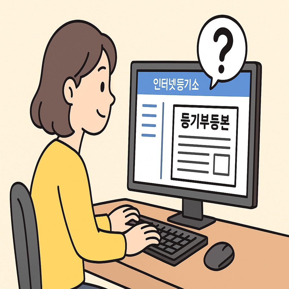 인터넷 등기소에서 부동산 등기부등본을 열람