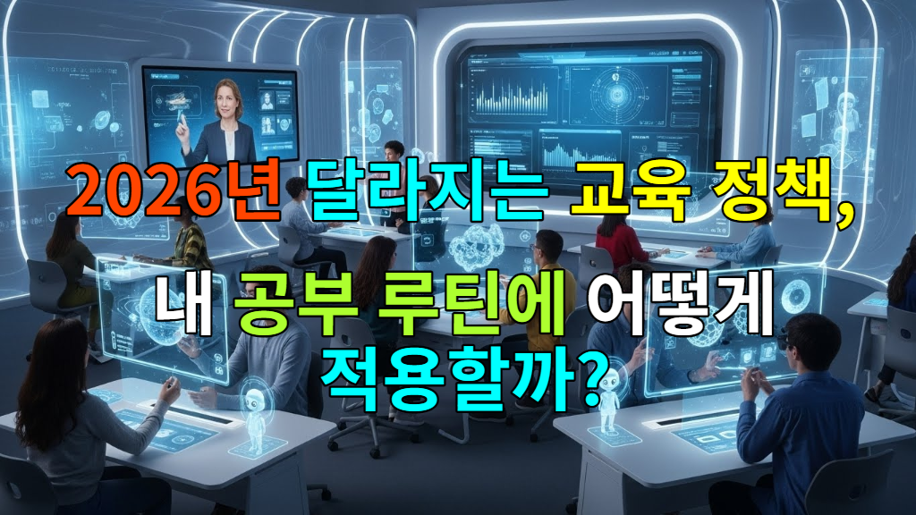 미래 교육 환경에서 학생들이 협동 학습을 하는 모습