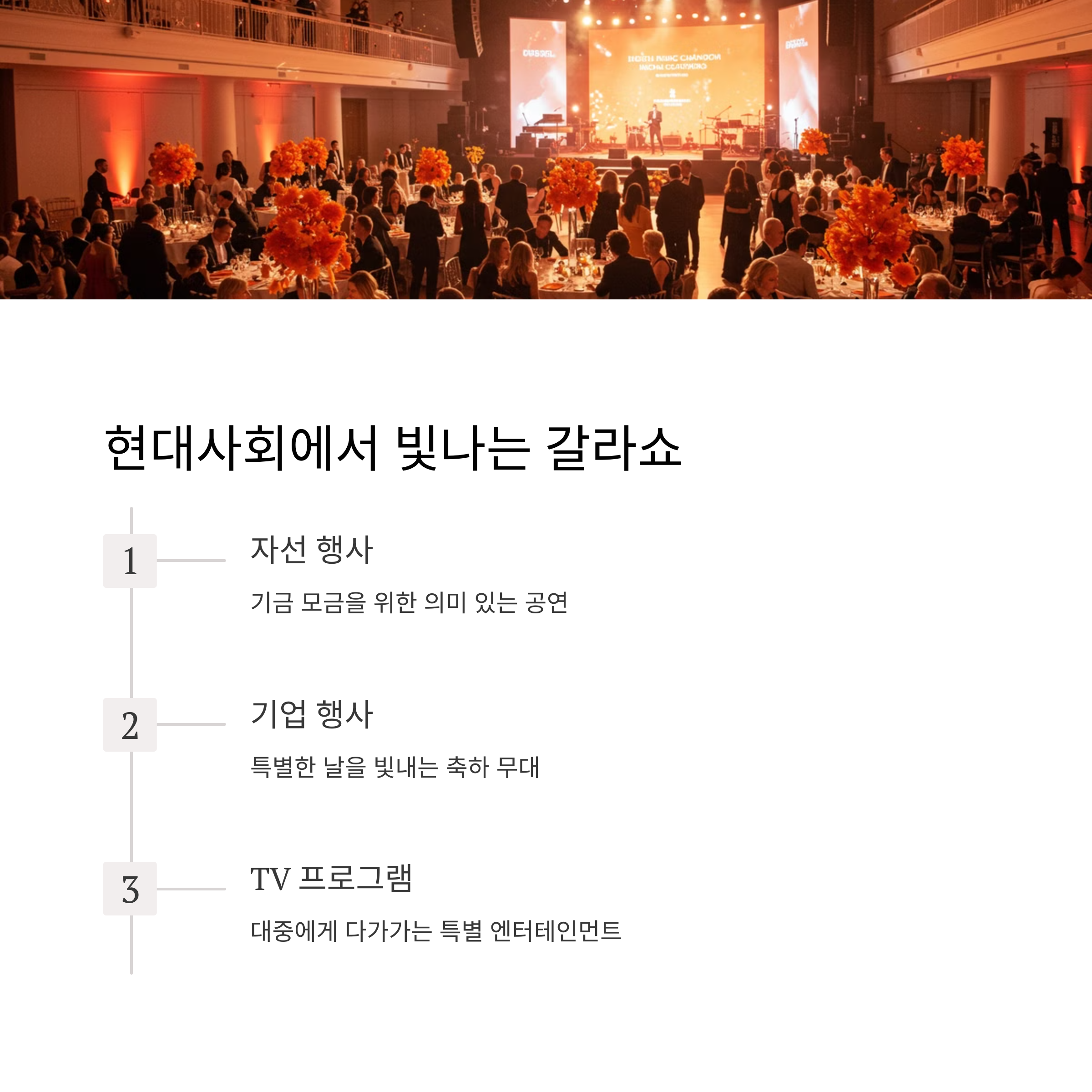 현대에서의 갈라쇼 활용