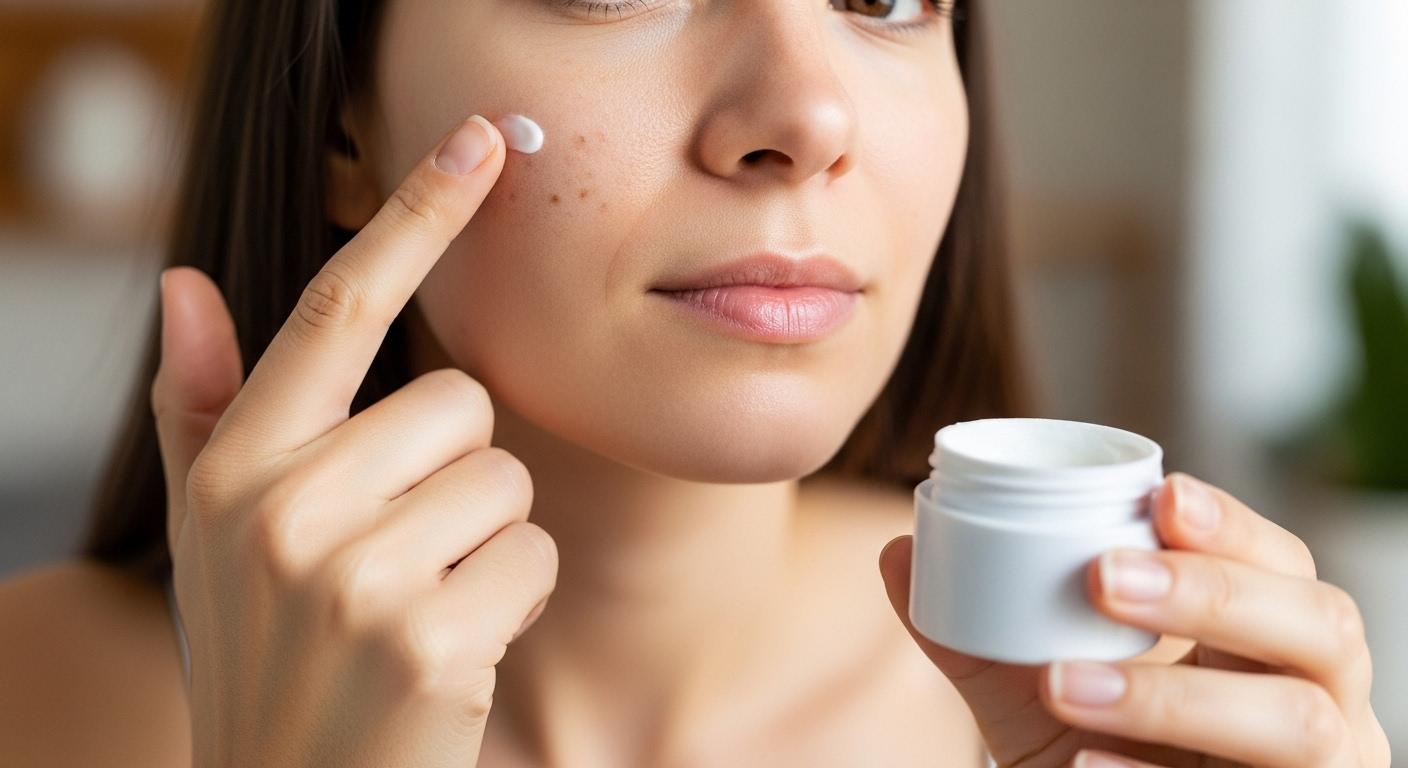 얼굴 검버섯 제거후 미백연고