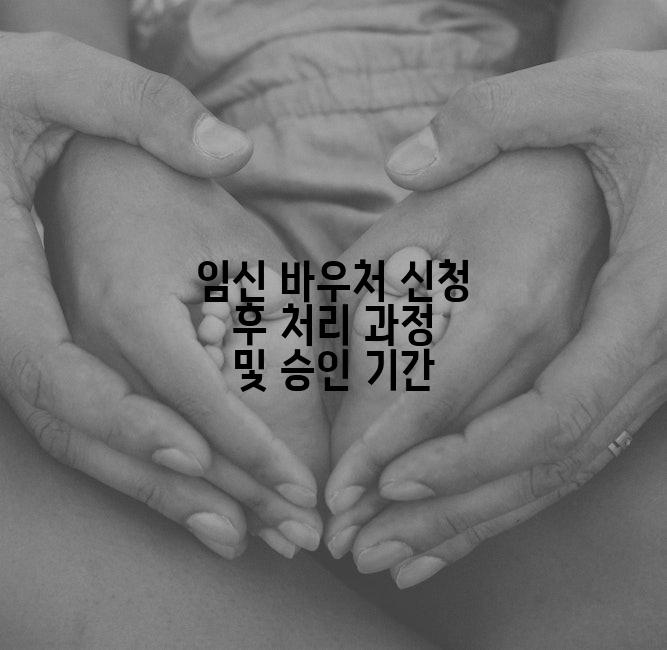 임신 바우처 신청 후 처리 과정 및 승인 기간