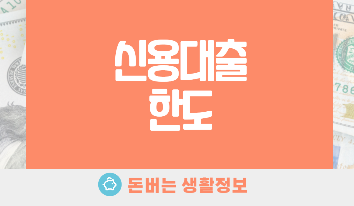 신용대출 한도