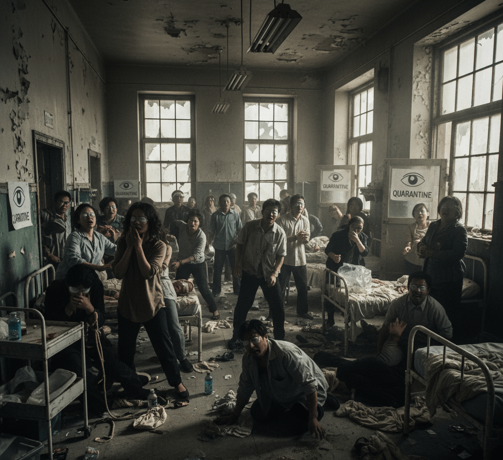 수용소에 격리된 눈먼 사람들