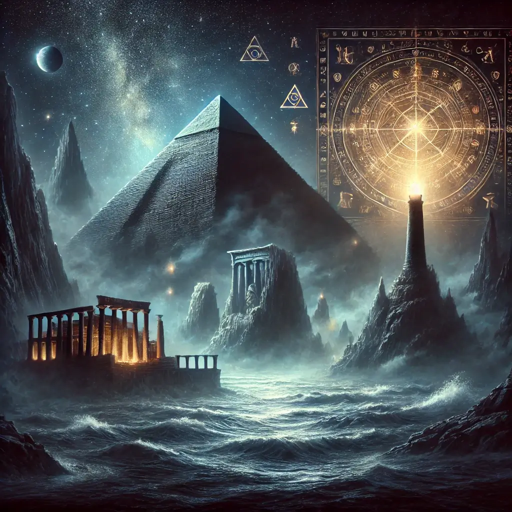 고대 세계 7대 불가사의 연상 이미지