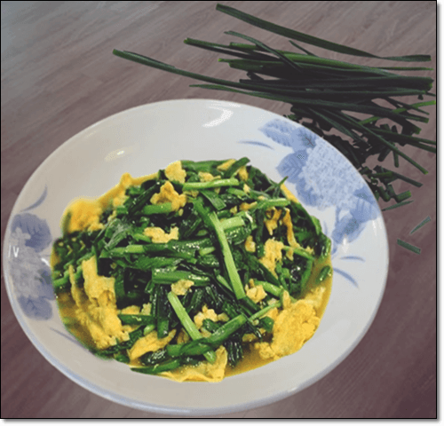 부추 계란 요리