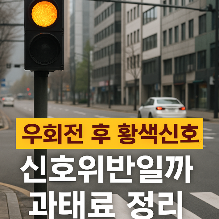 신호위반 과태료 황색신호