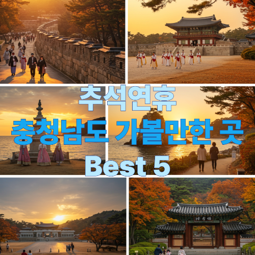 2025년 추석연휴 충청남도 여행지 BEST 5