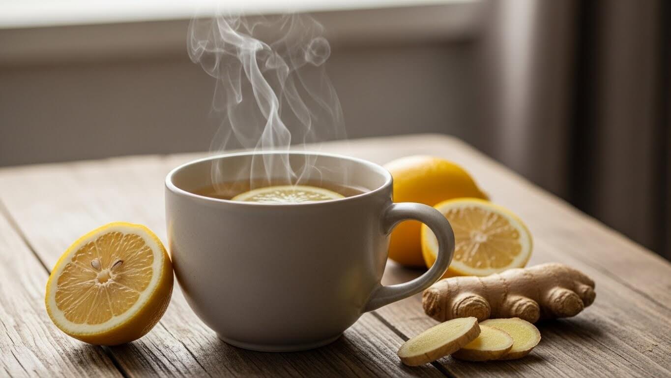 여성 건강에 좋은 생강 레몬차 (여성건강, 레몬차, 생강)