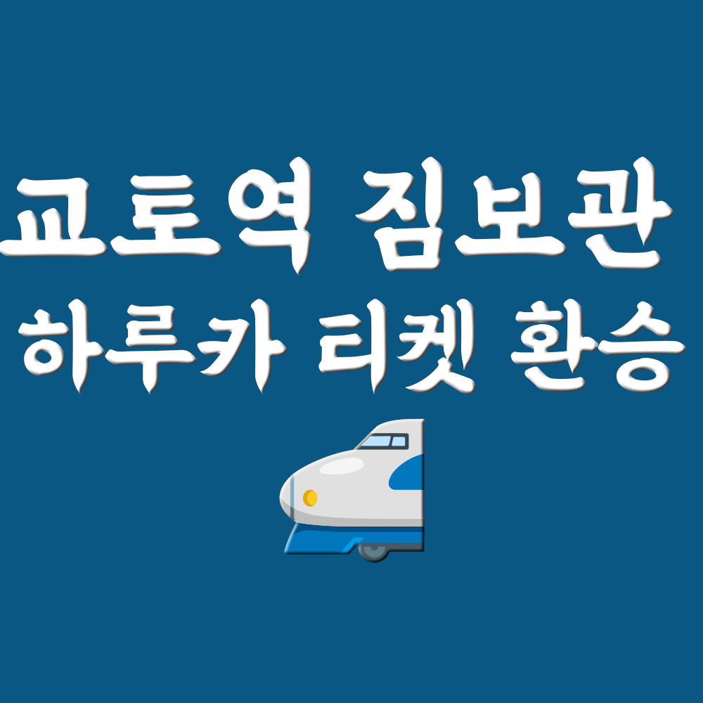 교토역 짐보관, 하루카 티켓 환승