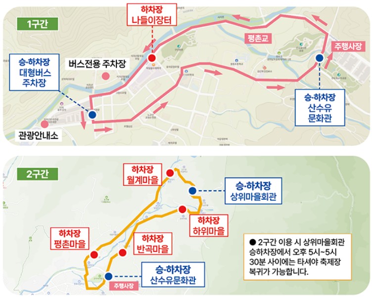셔틀버스-노선도