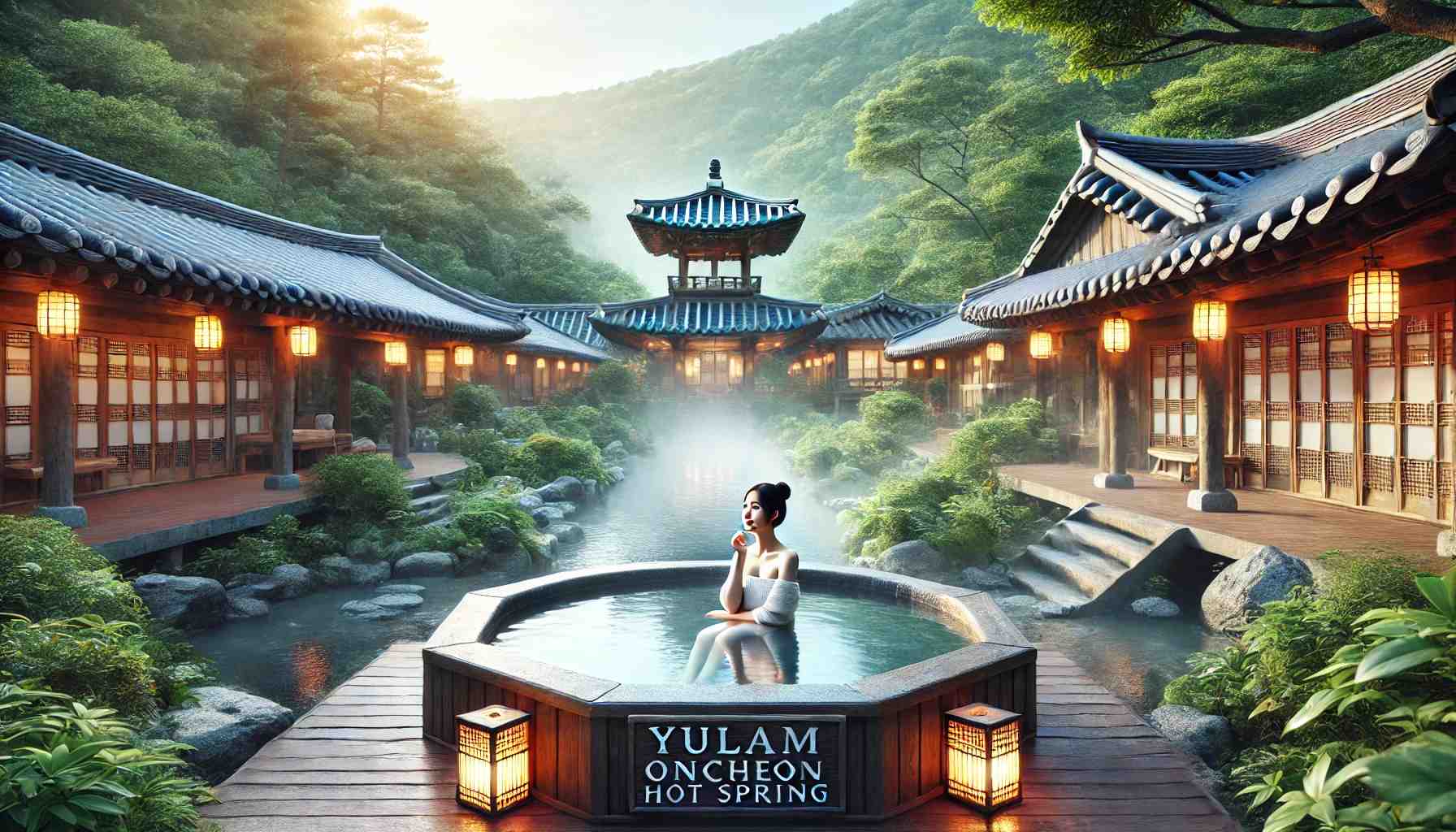 율암온천 이용하는 사람