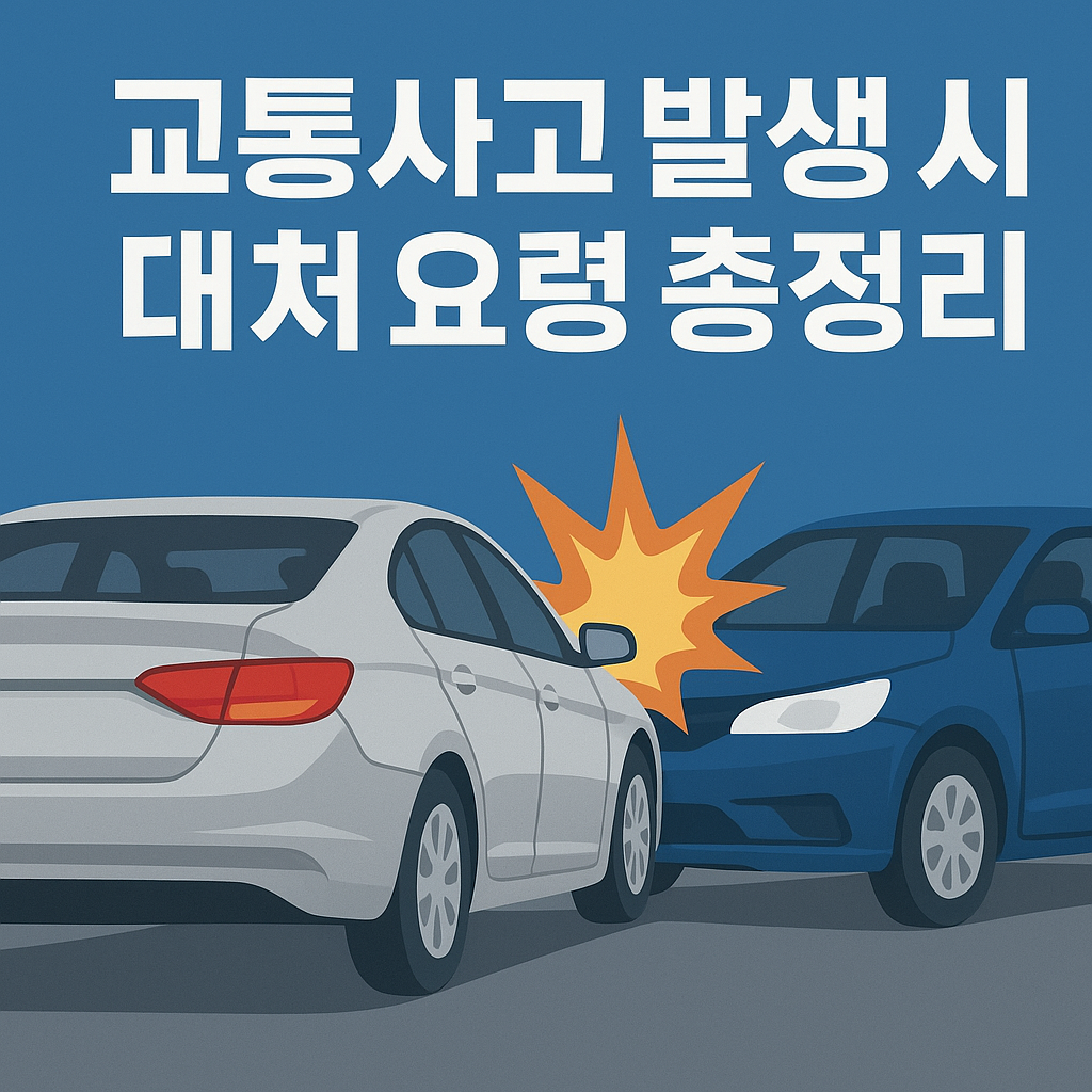 교통사고 발생 시 당황하지 않는 대처 요령 총정리