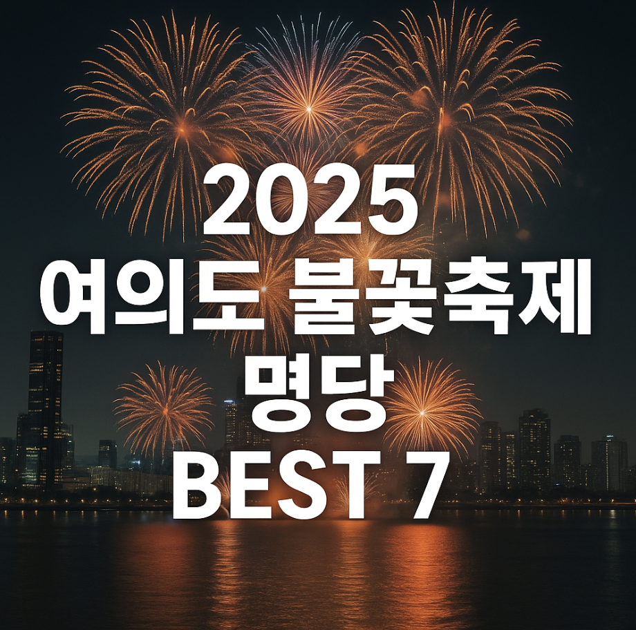 2025 여의도 불꽃축제 명당 BEST 7