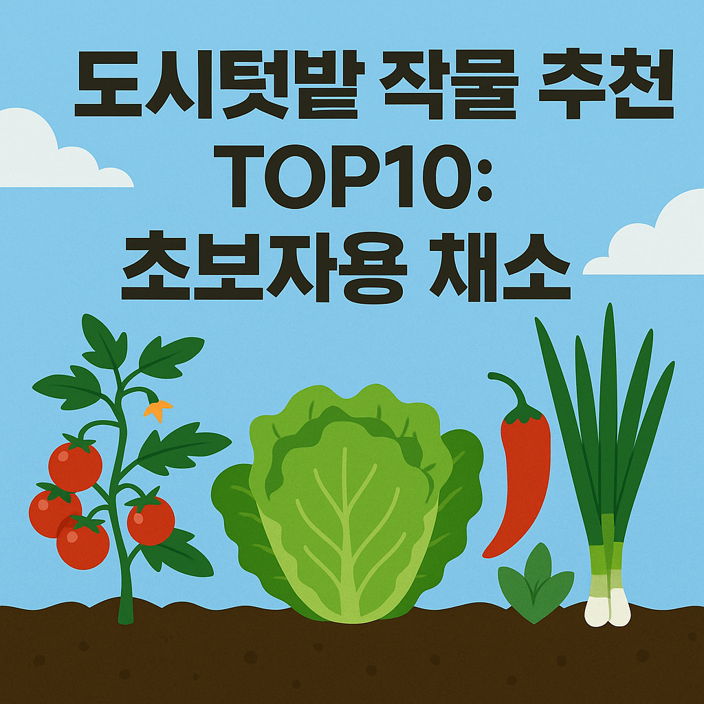 도시 텃밭 작물 추천