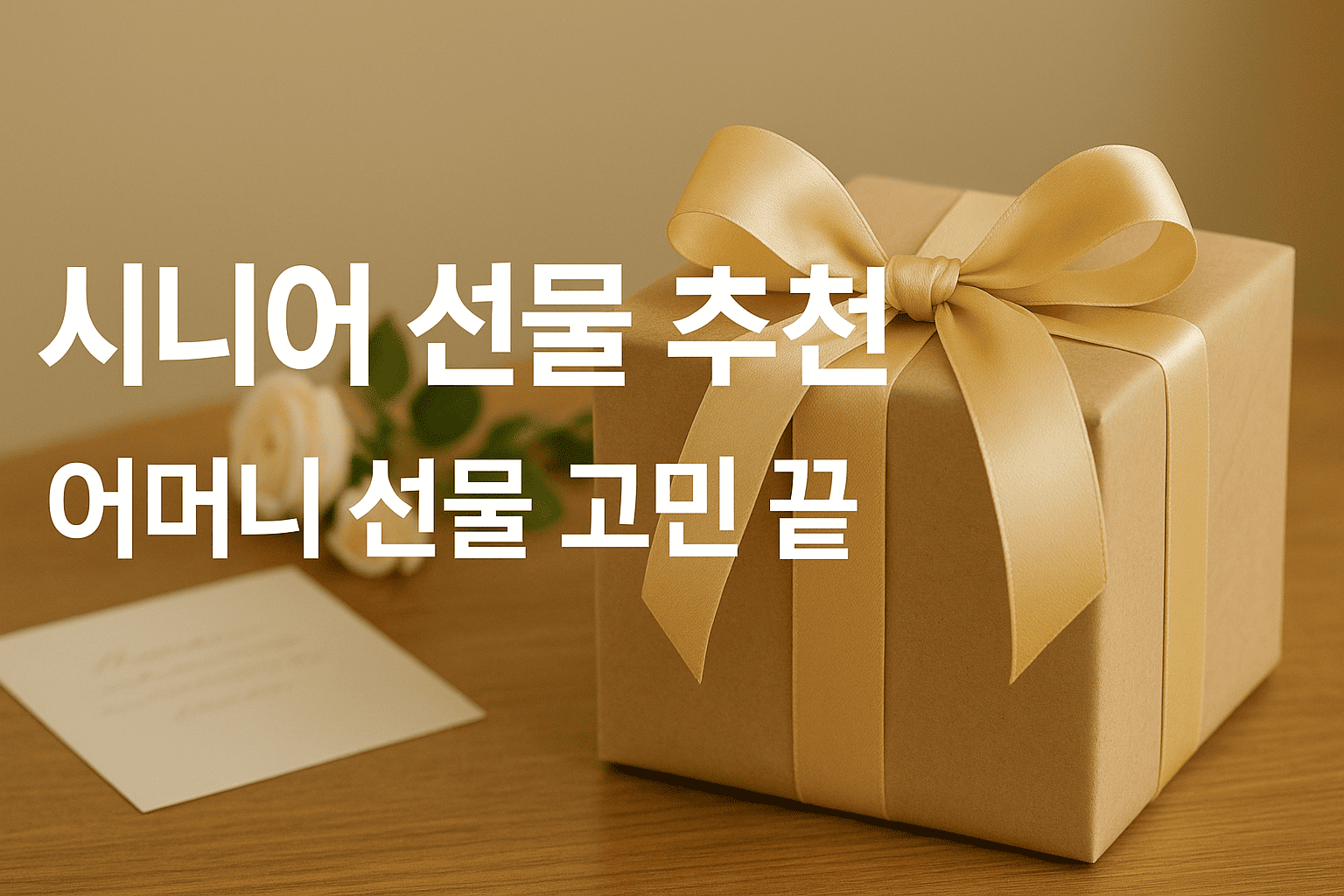기념일, 생신, 명절 등 시니어 여성 선물 베스트 아이템