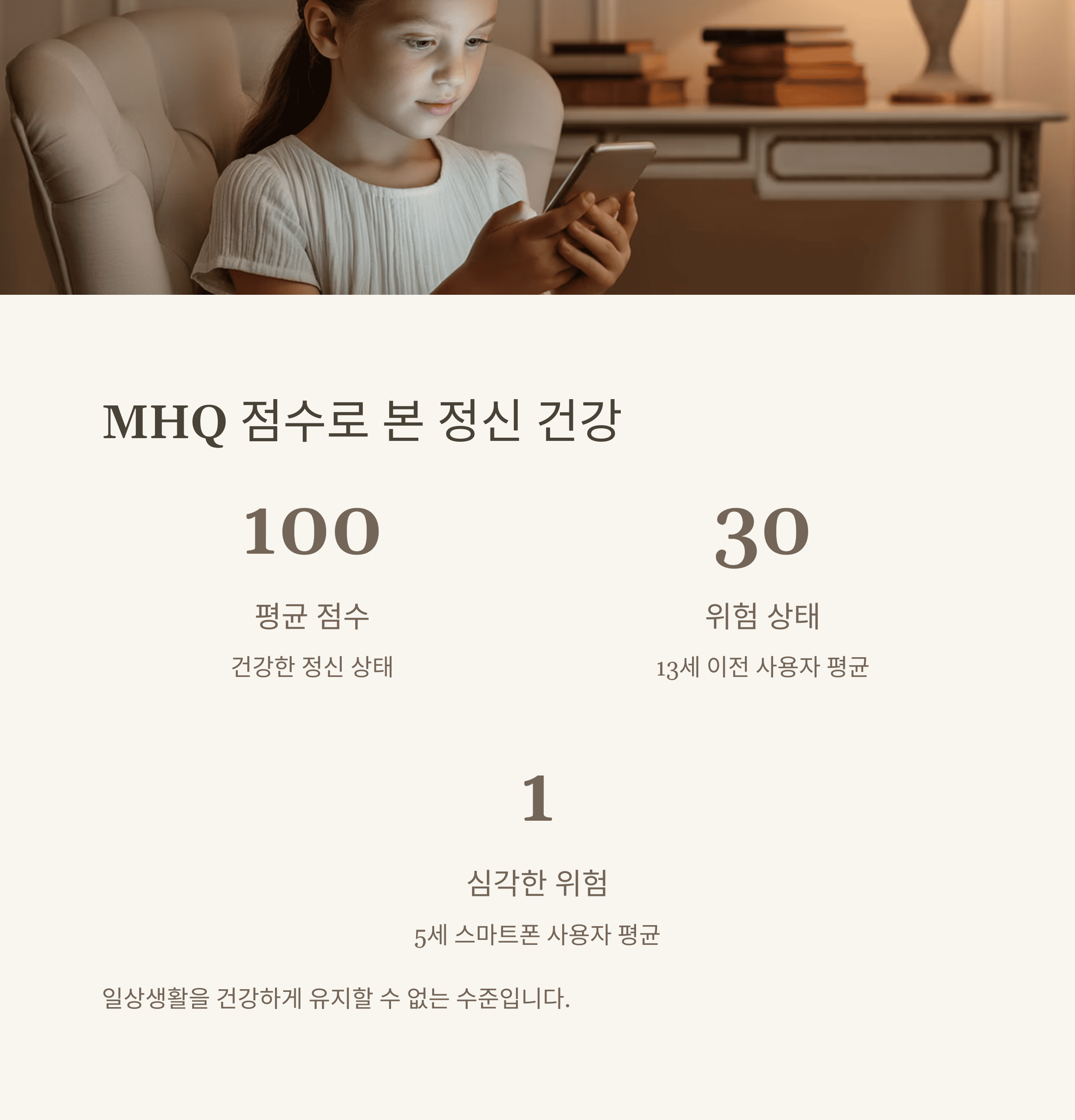 스마트폰이 내 아이의 정신 건강을 해친다