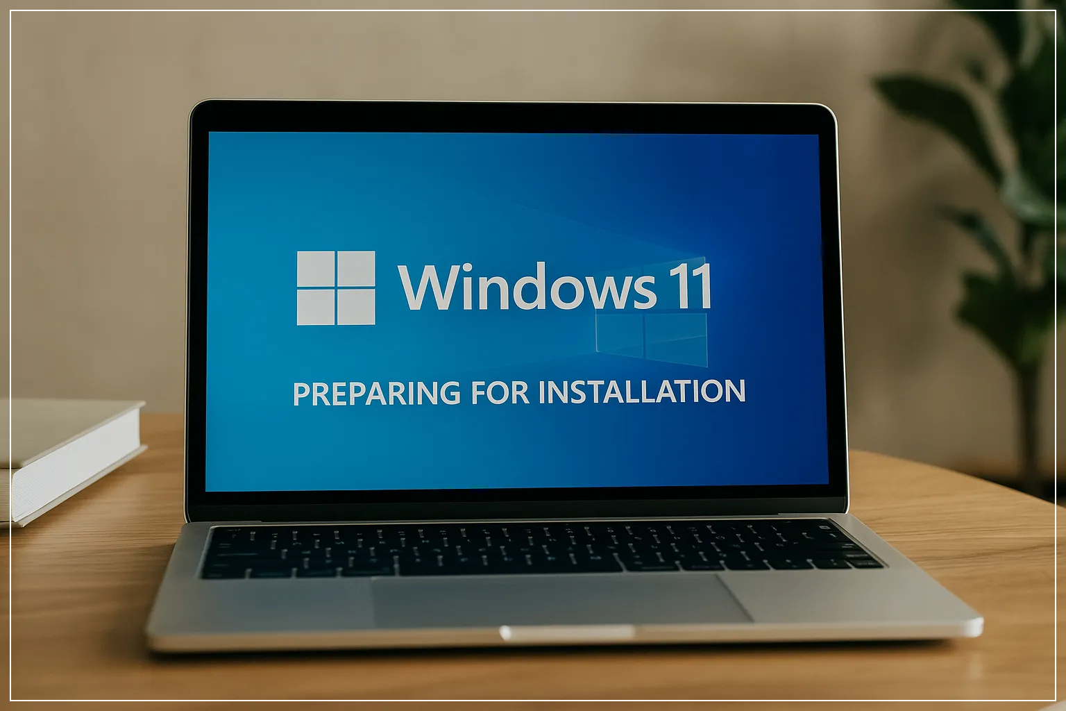 윈도우 11 설치 준비 중인 노트북