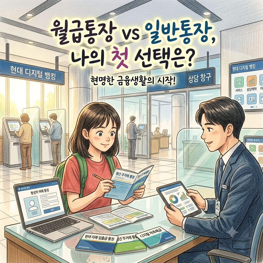 급여통장 일반통장 차이점 완벽 정리! 수수료 혜택부터 대출 금리 우대까지