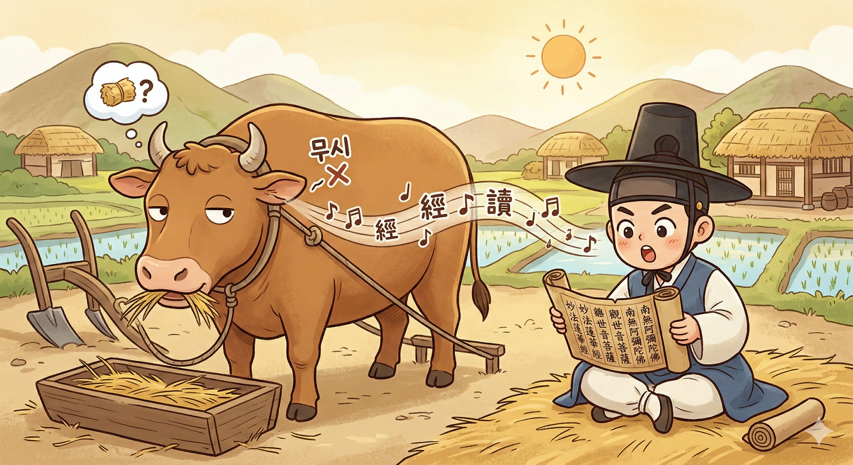 소 귀에 경 읽기