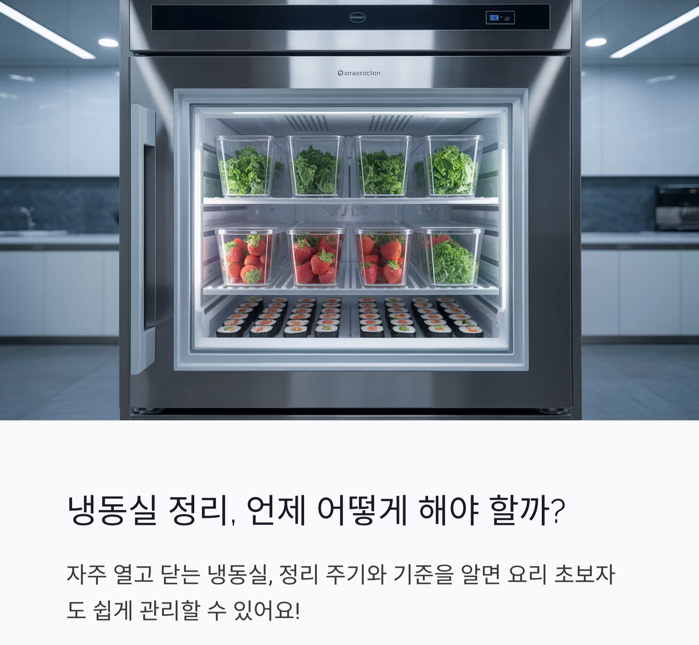 냉동실 정리, 언제 어떻게 해야 할까? 주기와 기준 총정리