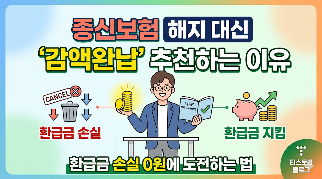 종신보험 해지 대신 '감액완납' 추천하는 이유: 환급금 손실 0원에 도전하는 법