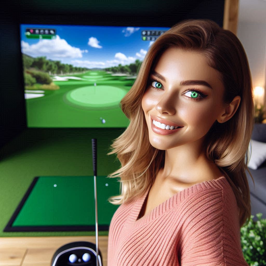 실내골프연습장 배경