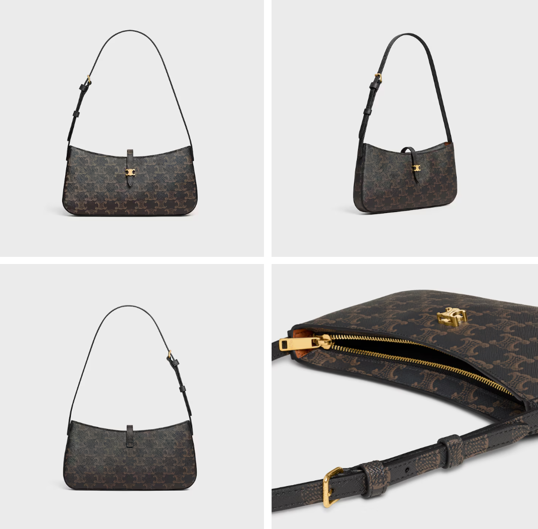 셀린느 티나 숄더백 - 트리옹프 캔버스