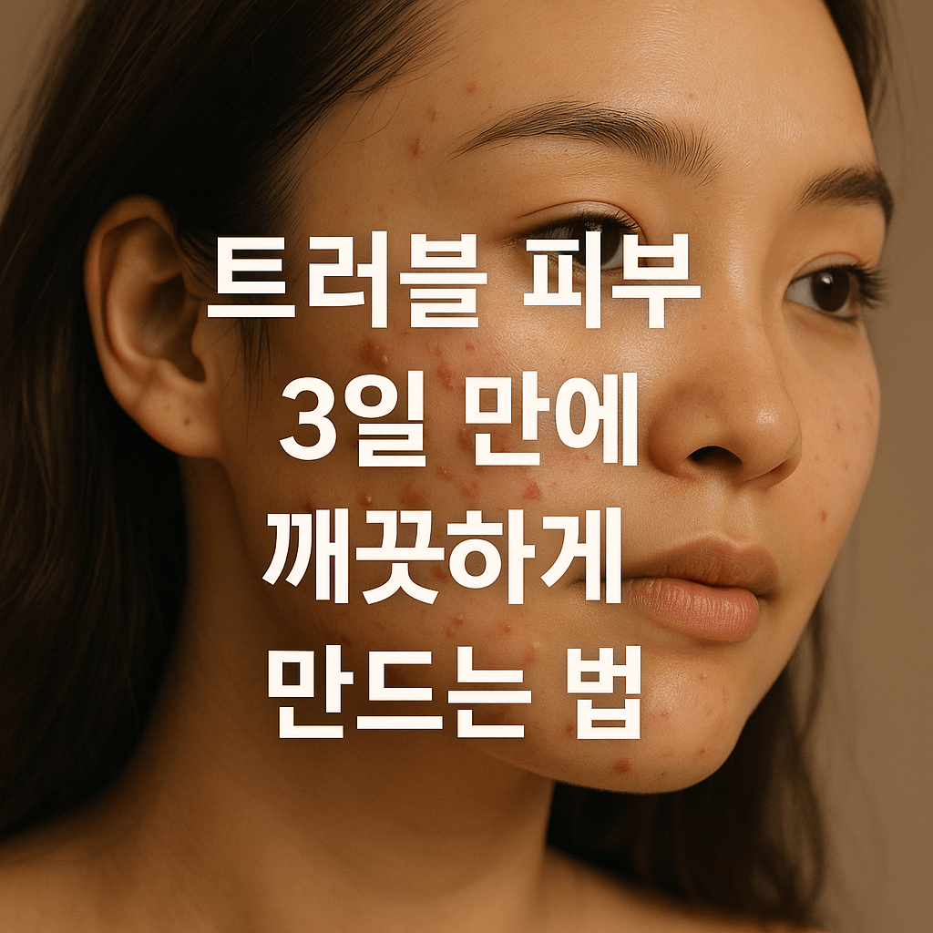 트러블 피부 3일 만에 깨끗하게 만드는 법