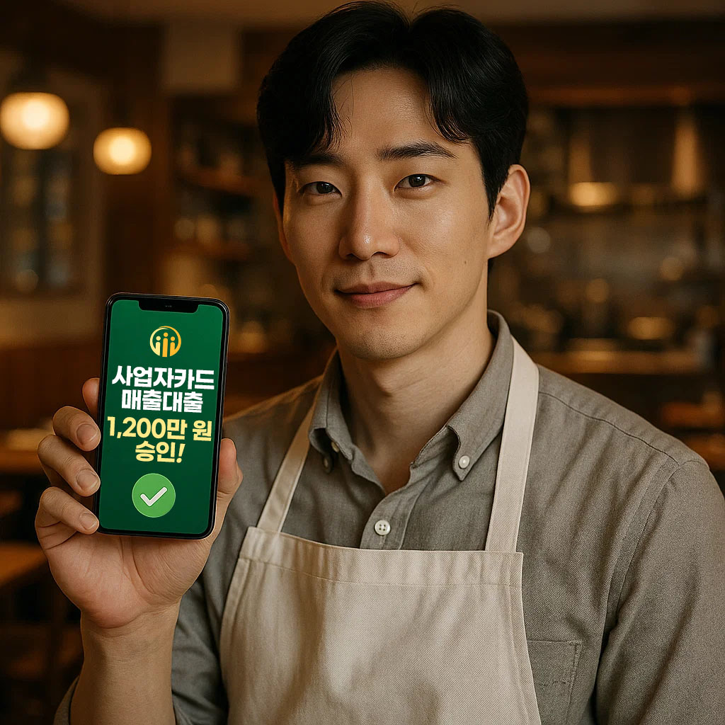 카드매출대출 1,200만 원 승인
