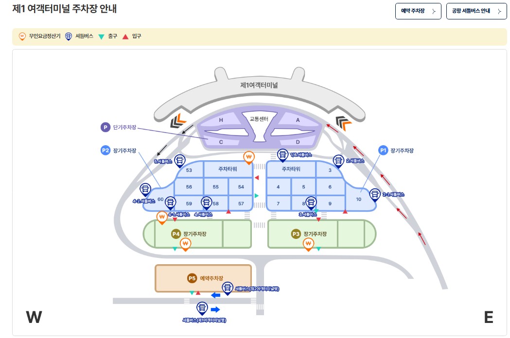 인천공항 제1여객터미널 장기주차장