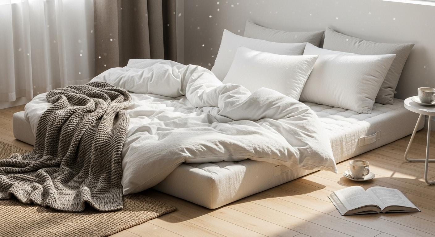 바닥 매트리스 토퍼