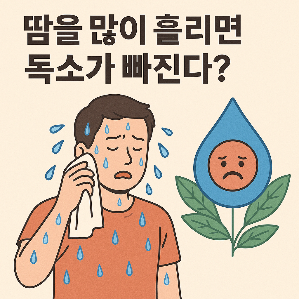 땀을 많이 흘리면 독소가 빠진다