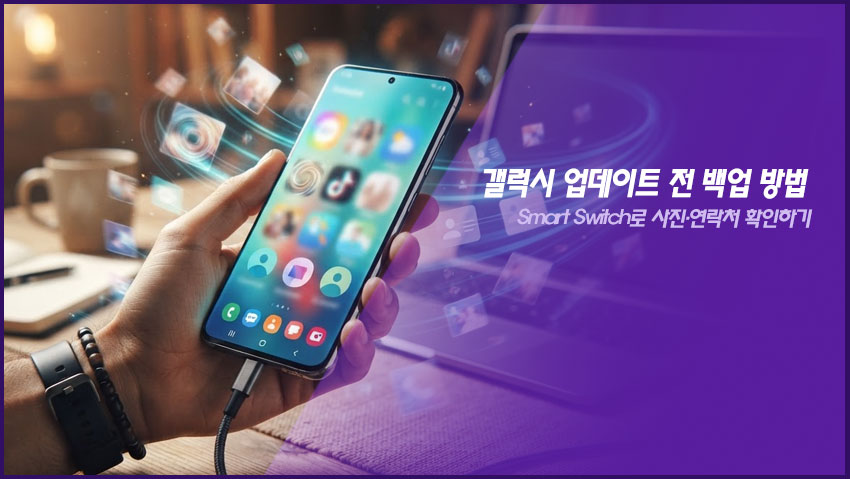갤럭시 업데이트 전 백업 방법｜Smart Switch로 사진&middot;연락처 확인하기