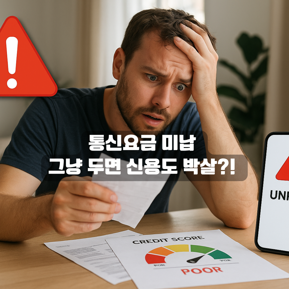 통신요금 미납, 그냥 두면 신용도 박살?!