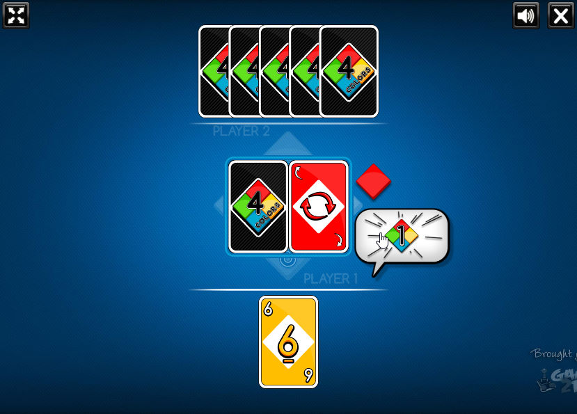 우노 PC버전 플레이화면