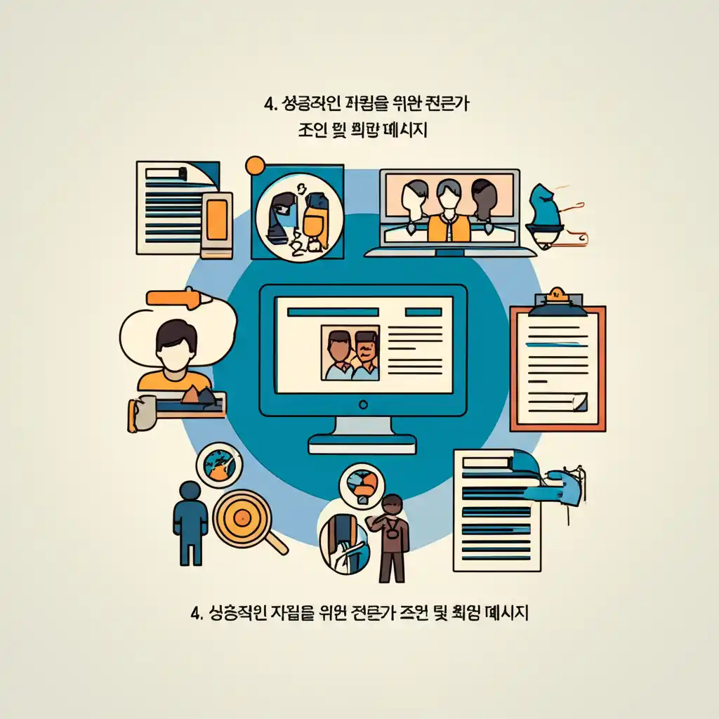 청소년 한부모 가정 자립을 위한 전문가가 희망 메시지를 전달하는 모습.