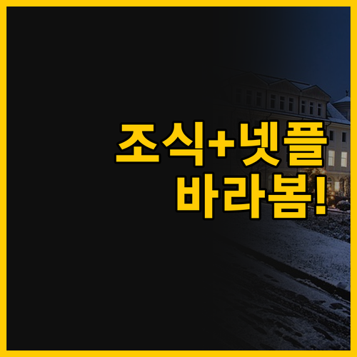 조식 포함에 넷플릭스까지 바라 드 산..