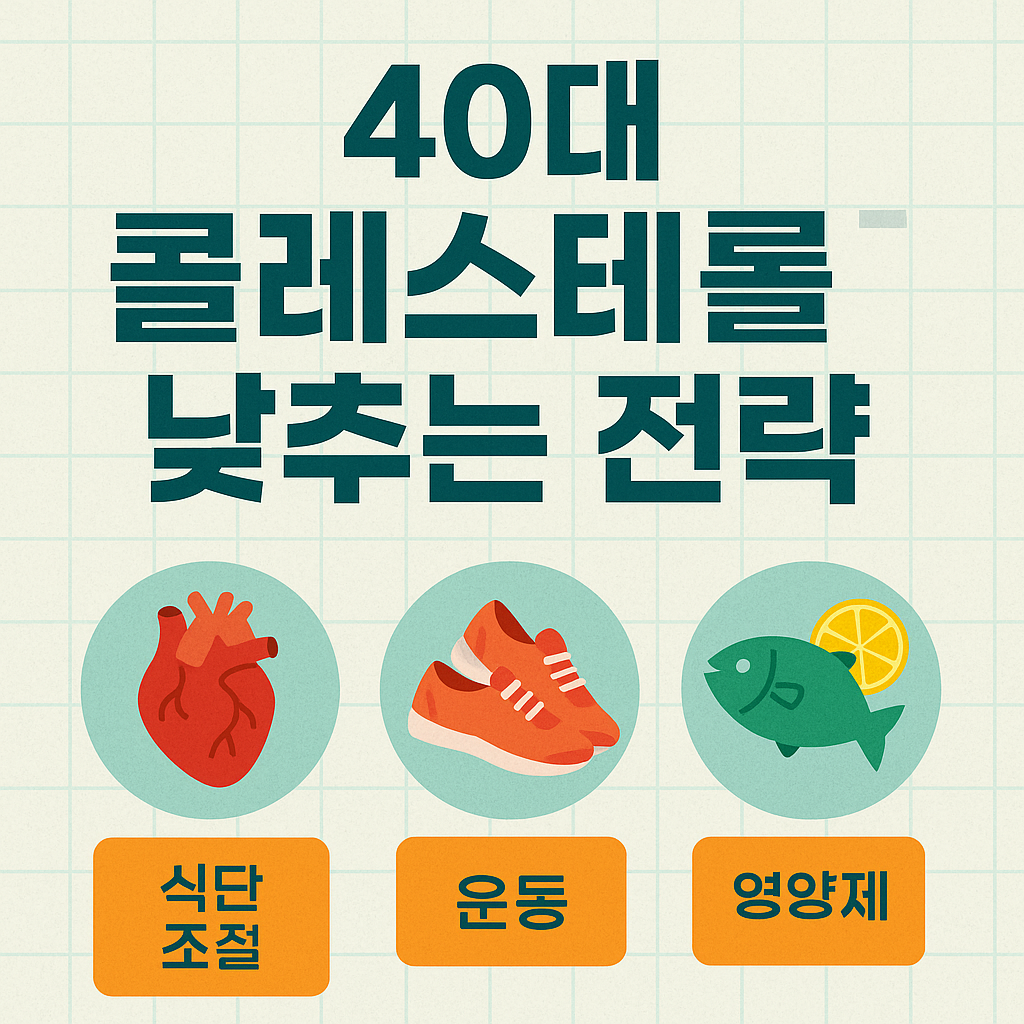40대 콜레스테롤 잡는법