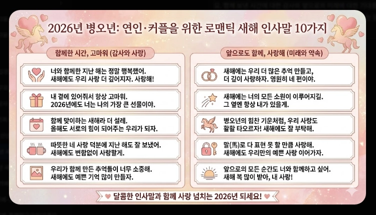2026년 새해인사말 짧은 문구 베스트 60선