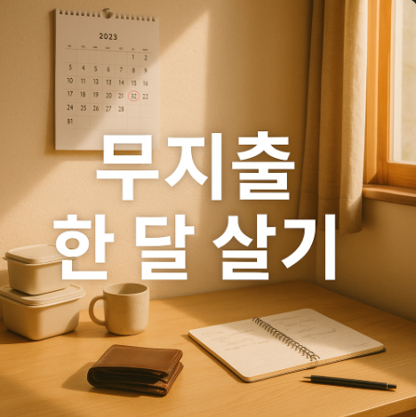 돈 안 쓰고 한 달 살기 도전기 (준비, 실천, 변화)