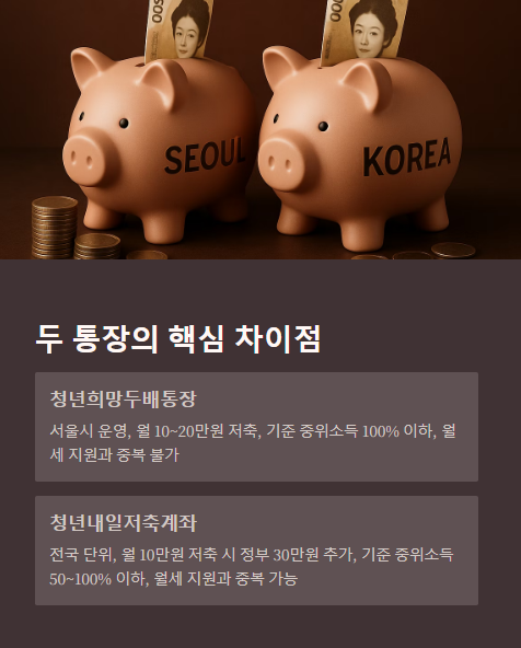 두 통장의 핵심 차이점