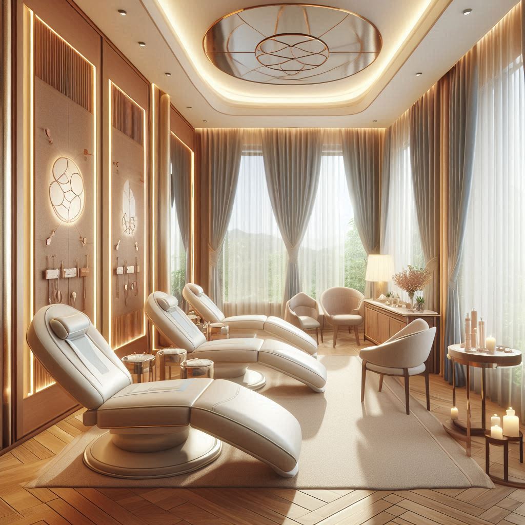 피부,체형관리 샵 배경