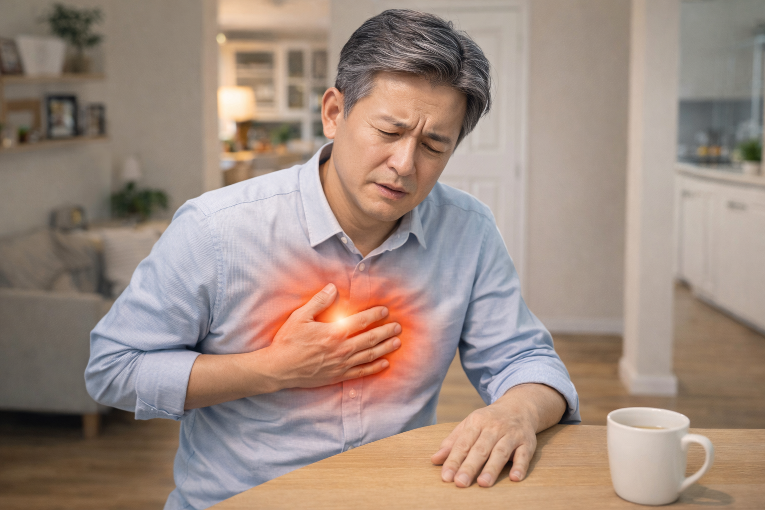 협심증 앓는 남성