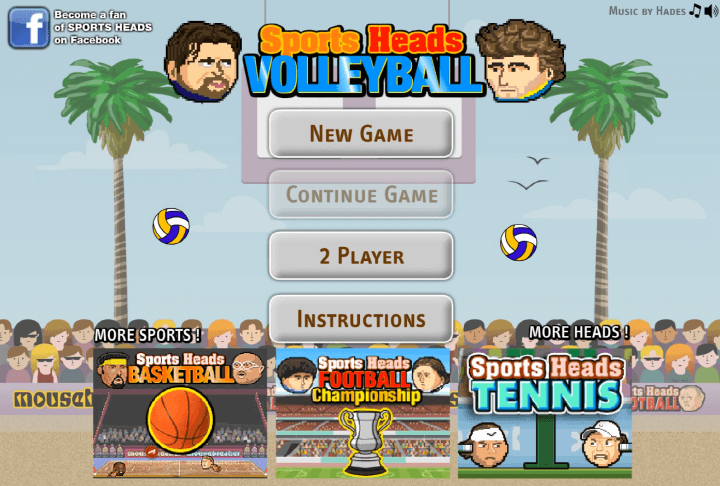 2인용-대두배구-플래시게임-메인-화면